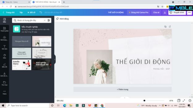 Công cụ Trình Tạo Trình Chiếu