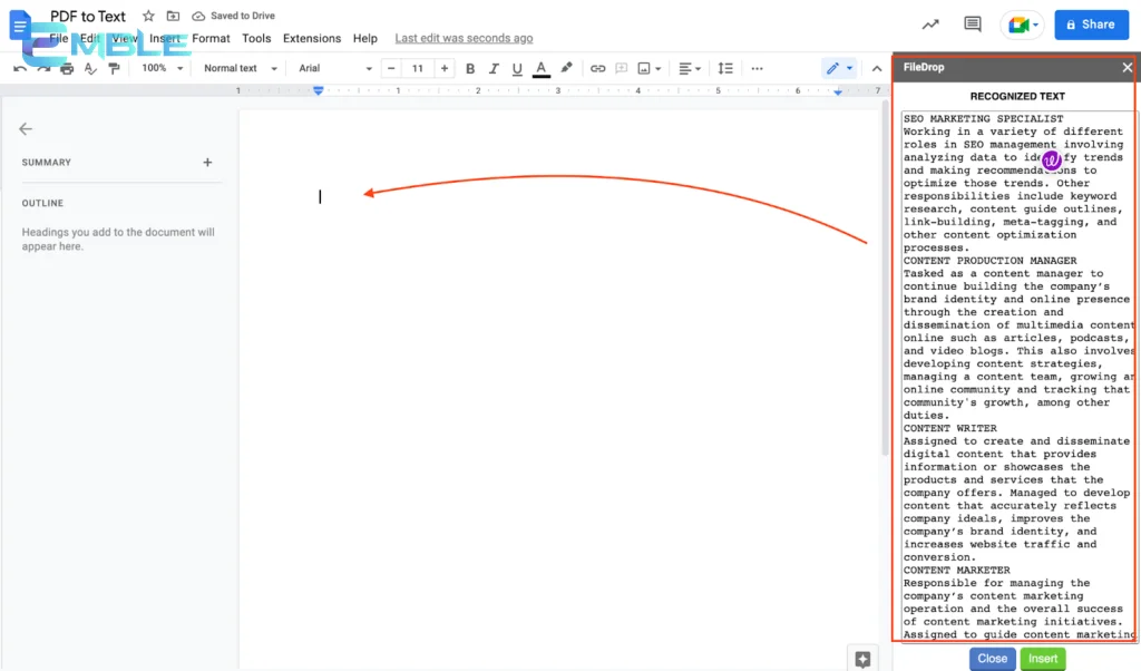 Chuyển đổi PDF sang văn bản trong Google Docs, hướng dẫn chi tiết cách thực hiện.